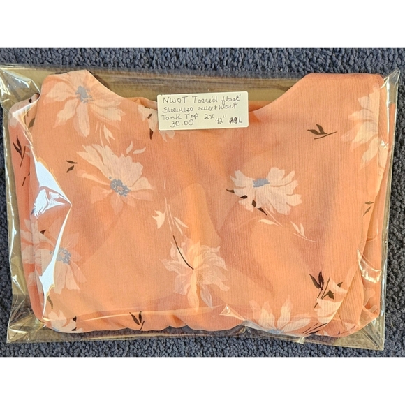 TORRID Plus Size Floral Chiffon Babydoll Cami 2X - Picture 14 of 16